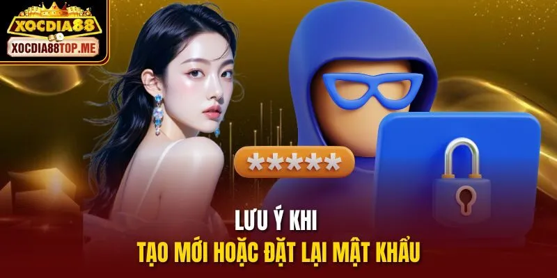 Lưu ý khi tạo mới hoặc đặt lại mật khẩu